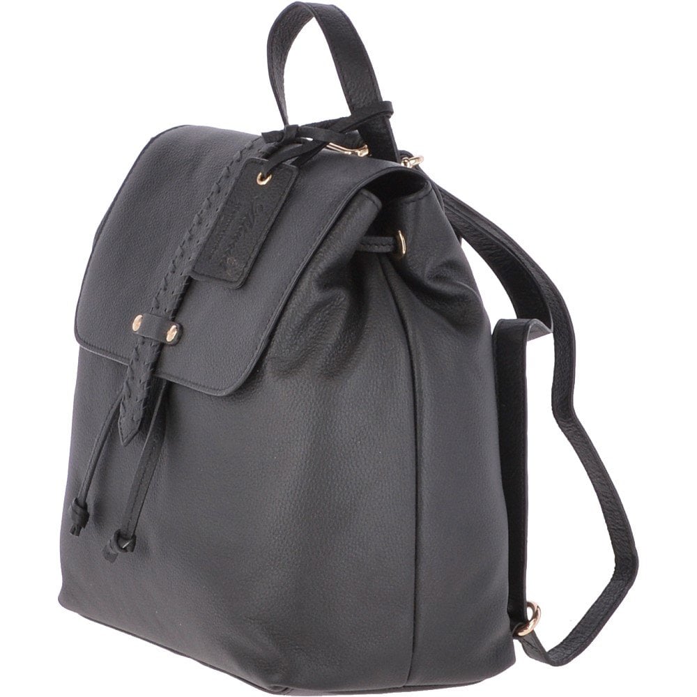 Mini backpack outlet leather black